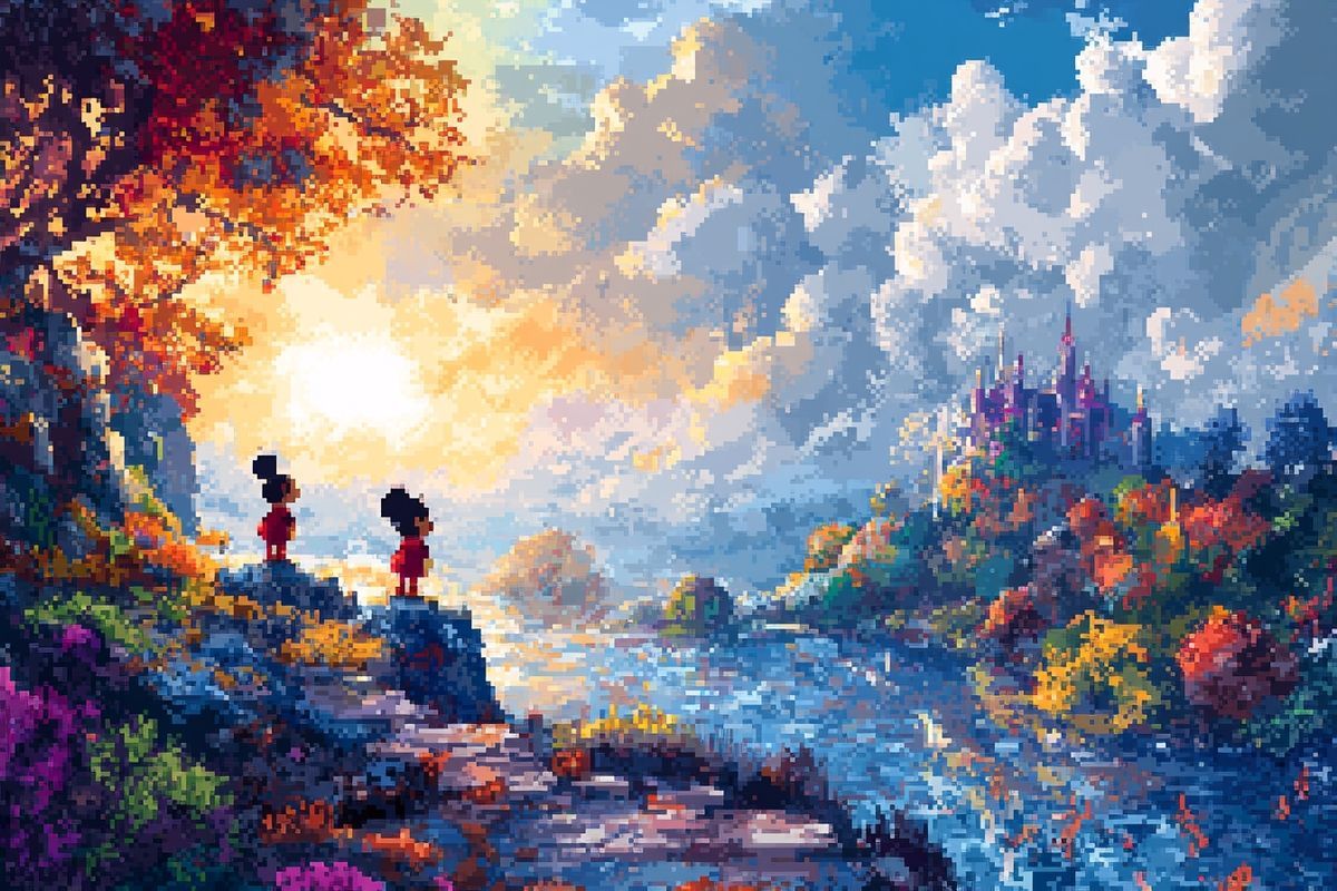 Pixel art kawaii Disney : un voyage à travers l'histoire de l'art numérique