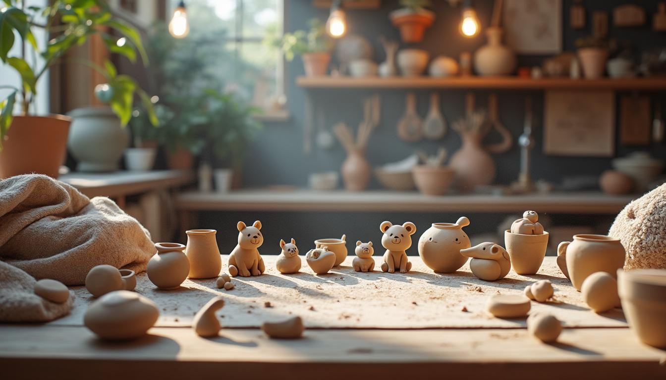 découvrez des idées de bricolage amusantes avec de la pâte à modeler durcissante à l’air ! laissez libre cours à votre créativité et réalisez des projets uniques et ludiques pour petits et grands. parfait pour des activités manuelles en famille ou entre amis, cette pâte à modeler offre des possibilités infinies. plongez dans l'univers du diy dès maintenant !