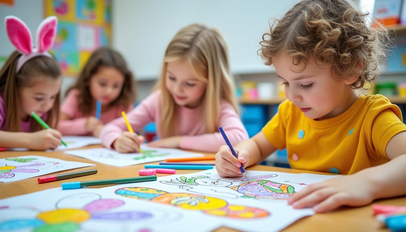 téléchargez et imprimez gratuitement vos coloriages de pâques en pdf pour partager des moments créatifs et ludiques en famille. idéal pour divertir petits et grands durant les fêtes !