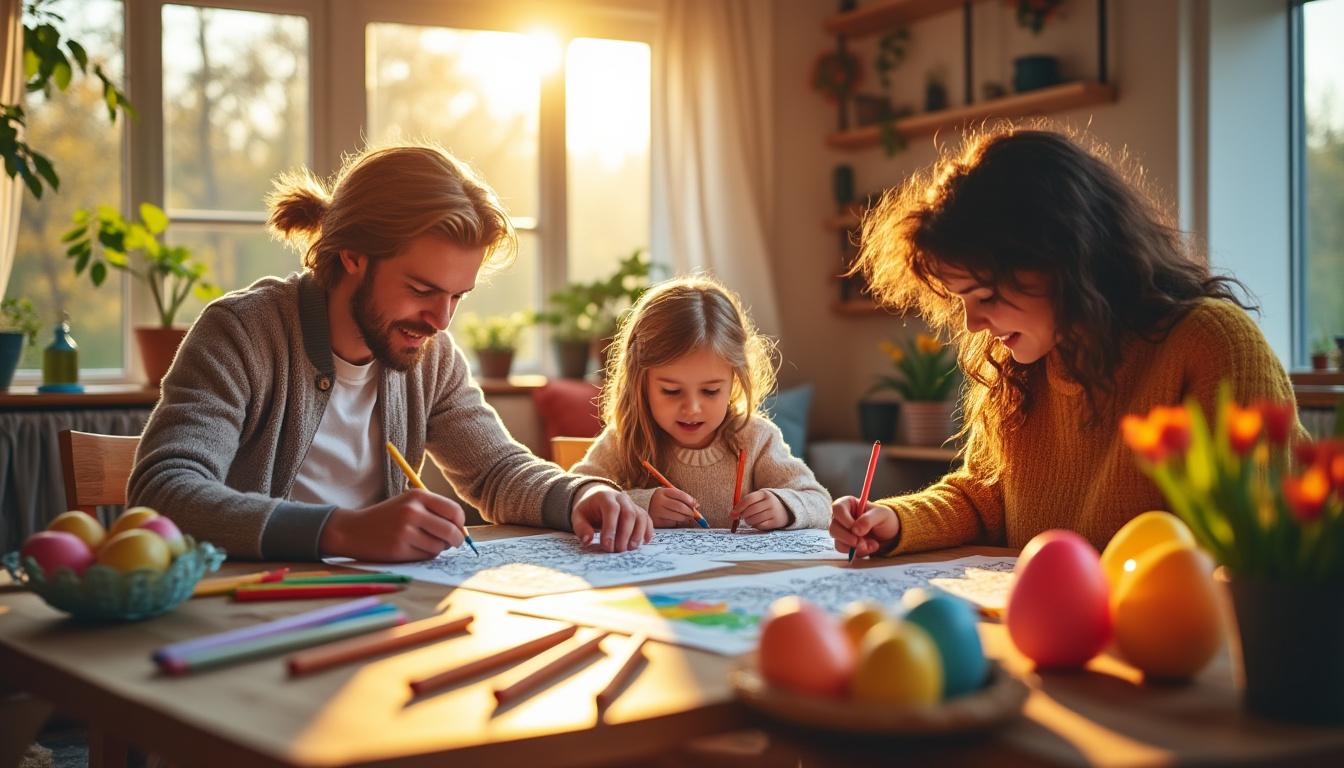 téléchargez et imprimez gratuitement vos coloriages de pâques en pdf pour partager un moment créatif et ludique en famille. activité idéale pour petits et grands !