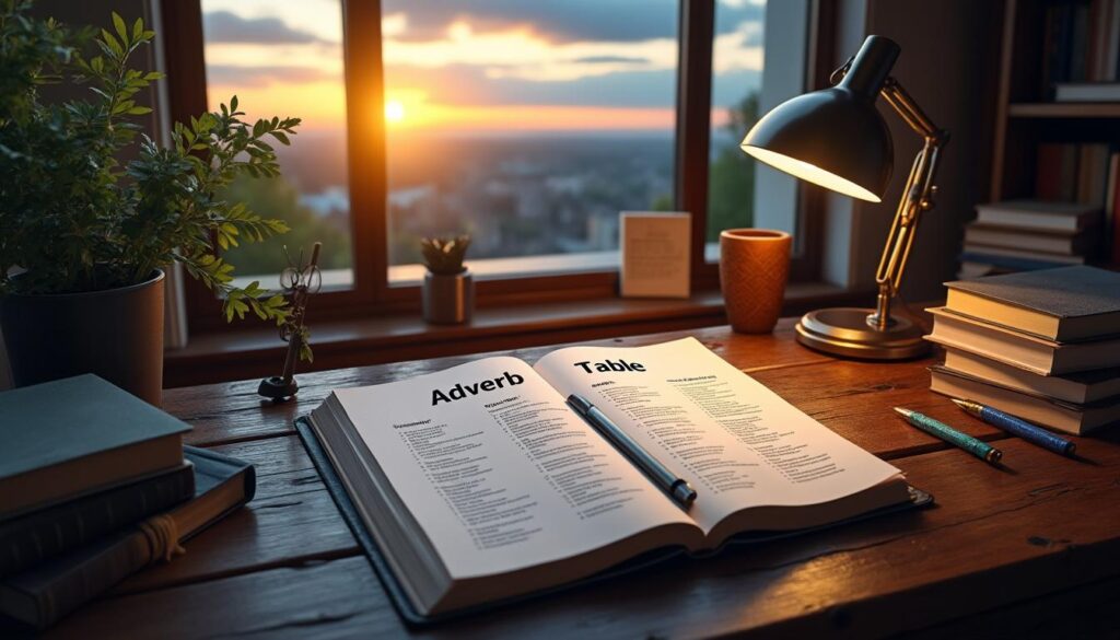 Découvrez le tableau des adverbes pour améliorer votre grammaire Découvrez le tableau des adverbes pour améliorer votre grammaire