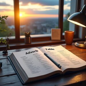 consultez notre tableau des adverbes pour enrichir votre grammaire française. améliorez vos phrases grâce à des explications claires et des exemples utiles !