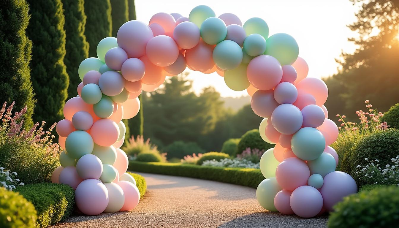impressionnez vos convives grâce à une arche de ballons pastel élégante et harmonieuse. découvrez nos astuces déco pour sublimer vos événements et créer une ambiance féerique inoubliable.