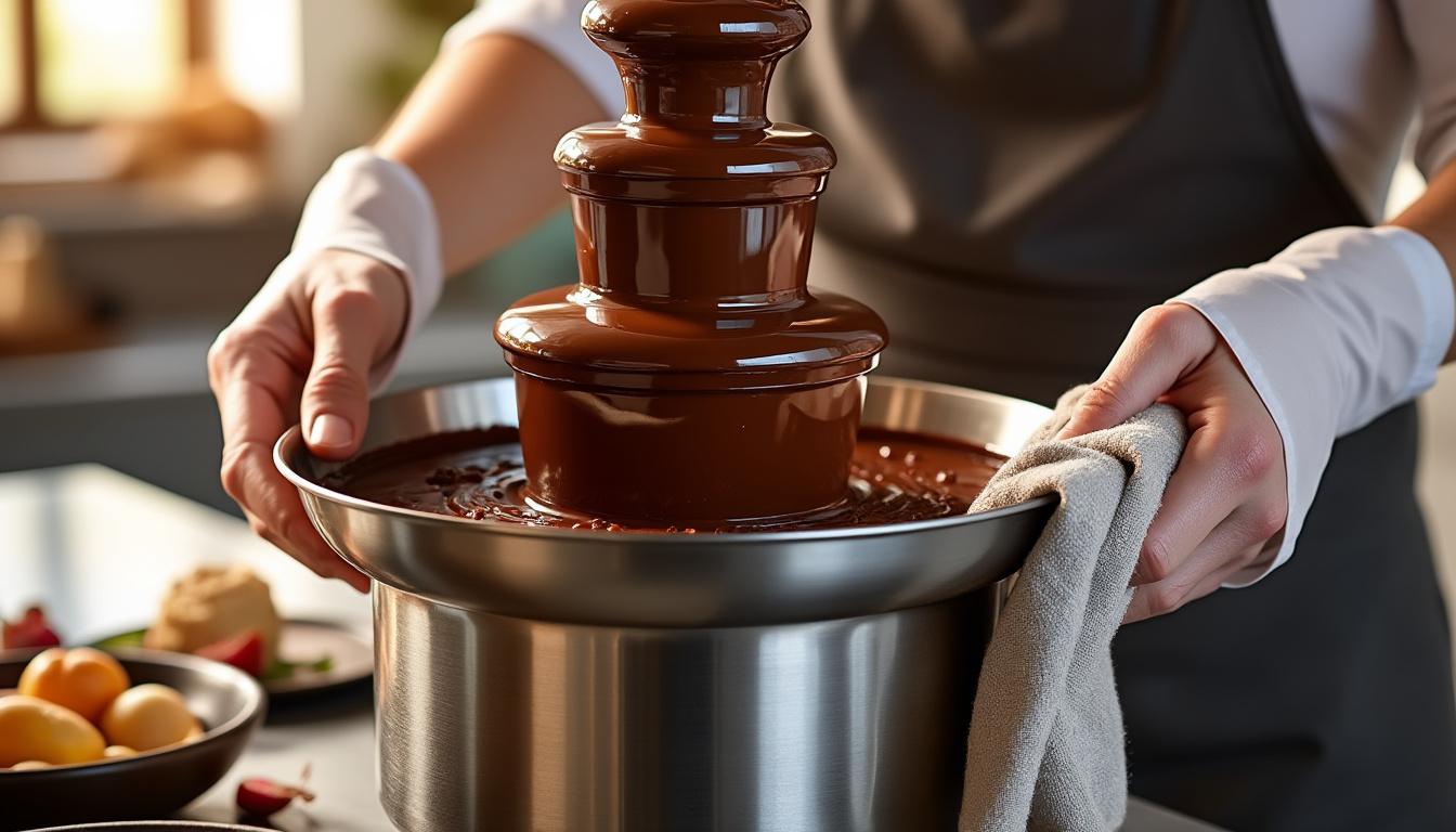 découvrez nos conseils pratiques pour entretenir et nettoyer facilement votre fontaine de chocolat, afin de prolonger sa durée de vie et garantir une dégustation toujours savoureuse.