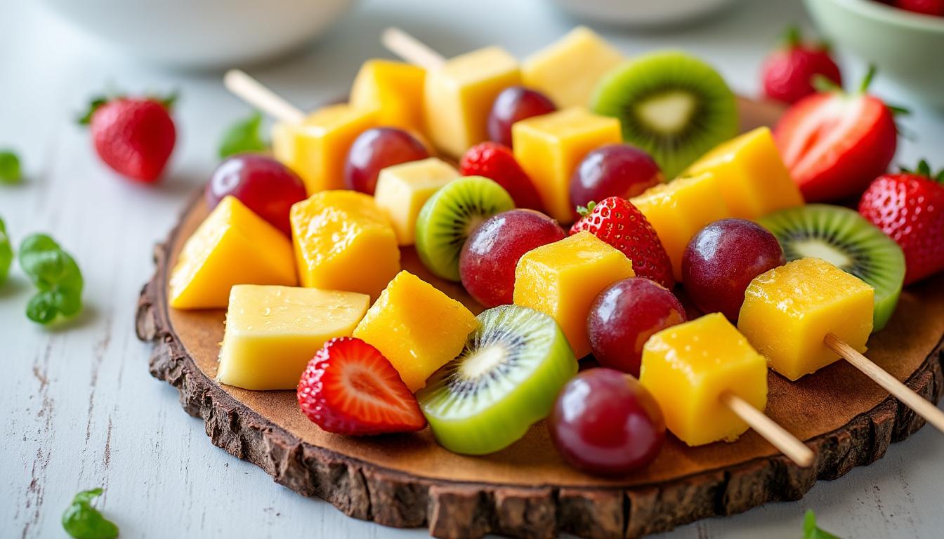 découvrez nos recettes de brochettes de fruits aux saveurs exotiques, parfaites pour un apéritif frais et original. faciles à préparer, elles raviront vos papilles et vos invités !