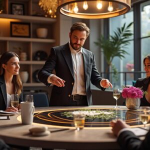 captivez vos invités avec un spectacle de magie interactif unique qui surprend et émerveille à chaque instant. offrez une expérience mémorable qui défie toutes les attentes.