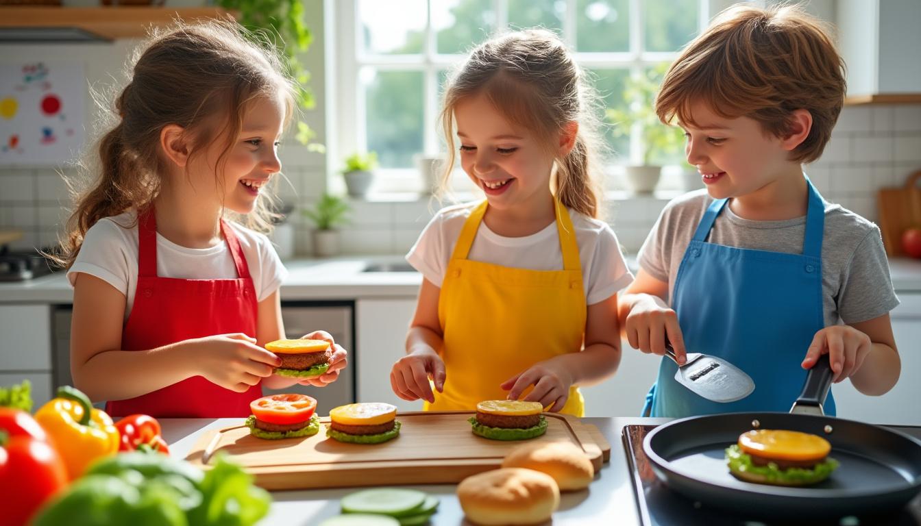 découvrez comment l'atelier mini-burgers rigolos stimule l'apprentissage culinaire des enfants en alliant créativité, plaisir et développement de compétences en cuisine.