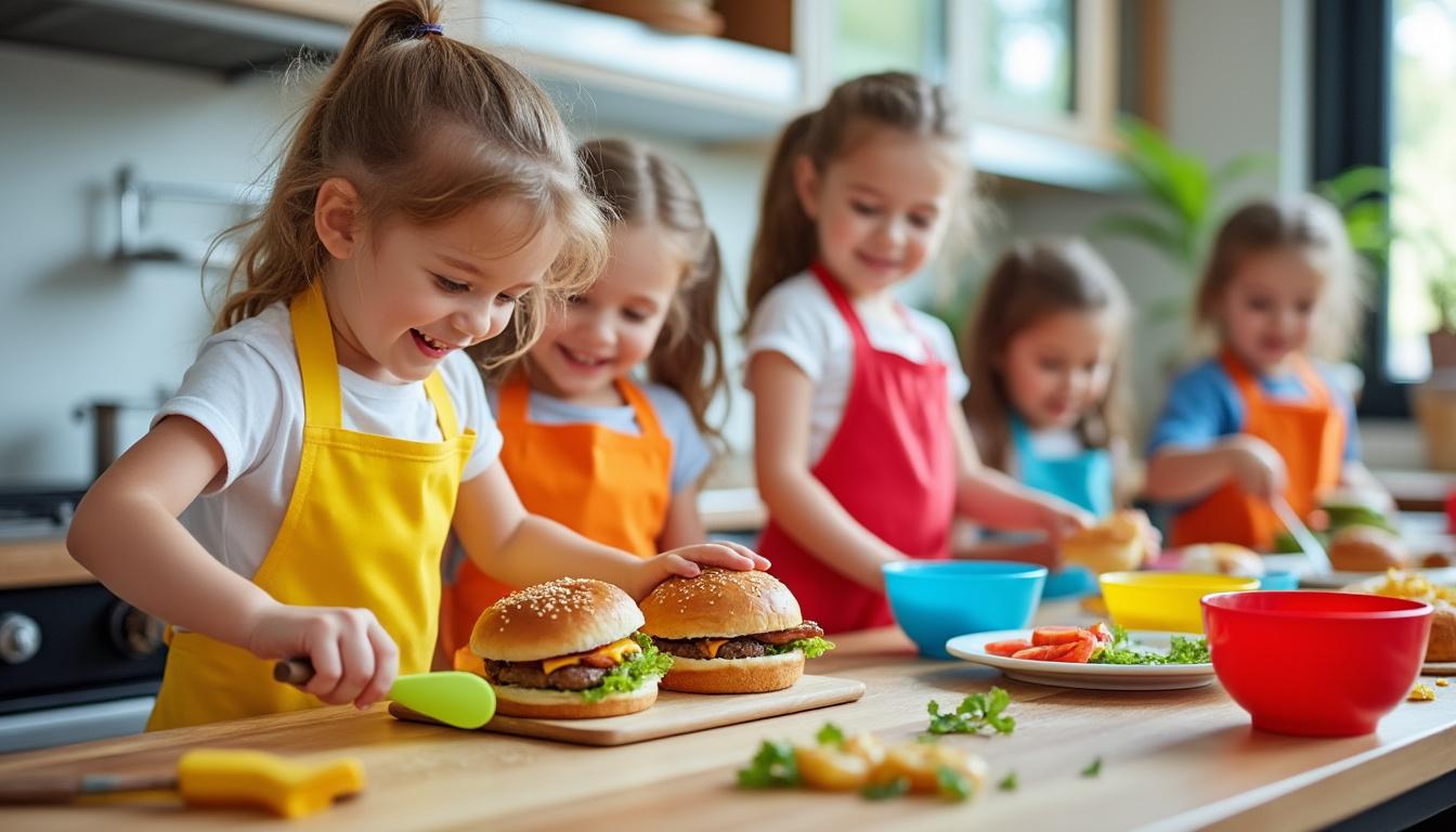 découvrez comment l'atelier mini-burgers rigolos stimule la créativité et l'apprentissage culinaire des enfants tout en rendant la cuisine ludique et amusante.