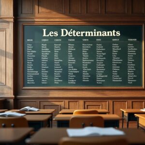 découvrez un tableau complet des déterminants, l'outil indispensable pour maîtriser les bases du français et améliorer votre apprentissage linguistique.