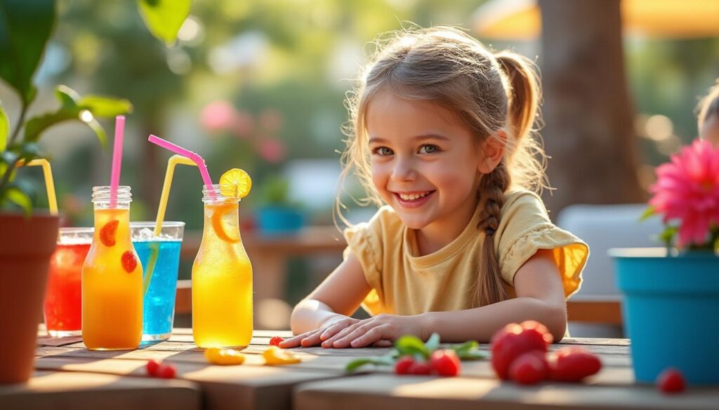 Boissons colorées pour enfants : comment les rendre encore plus appétissantes