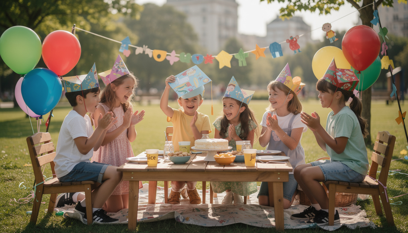 découvrez des idées originales pour organiser une fête d'anniversaire inoubliable et célébrer le diplôme de votre meilleur copain avec des activités amusantes et créatives pour enfants.