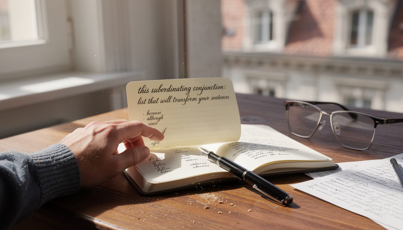 découvrez une liste incontournable de conjonctions de subordination qui va transformer la construction de vos phrases et améliorer significativement votre expression écrite.