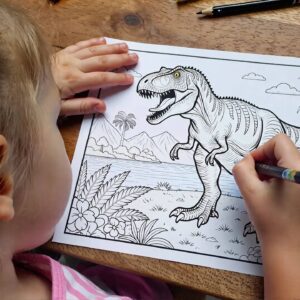 coloriage Jurassic world indoraptor