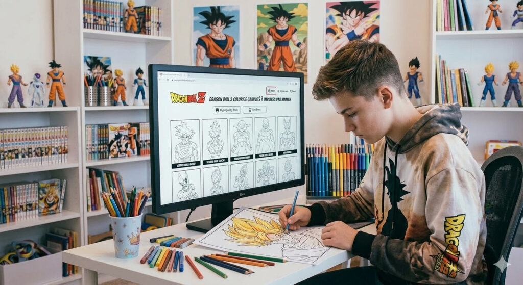 Coloriage Dragon Ball Z à imprimer : une activité amusante pour les après-midi pluvieux Coloriage Dragon Ball Z à imprimer : une activité amusante pour les après-midi pluvieux