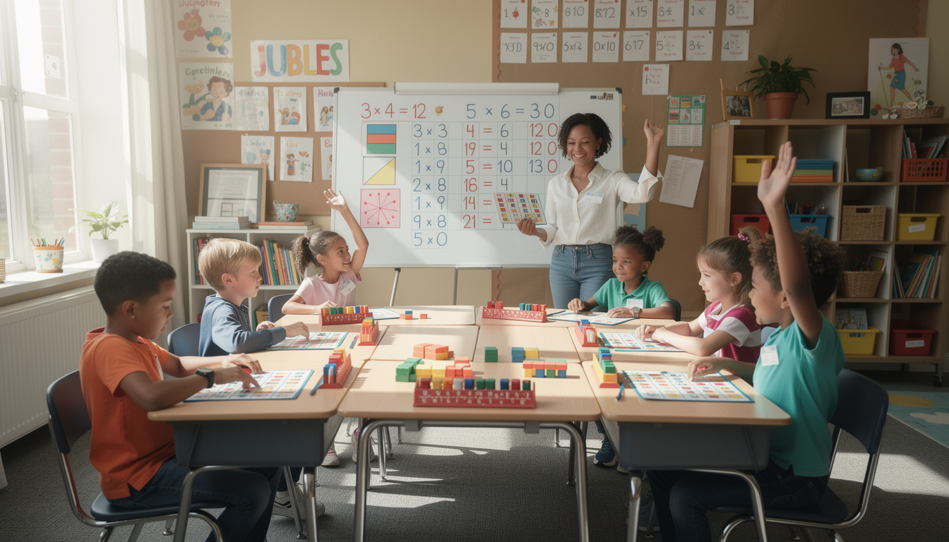 découvrez comment l'utilisation de visuels efficaces peut accélérer l'apprentissage des tables de multiplication et améliorer la mémorisation chez les élèves.