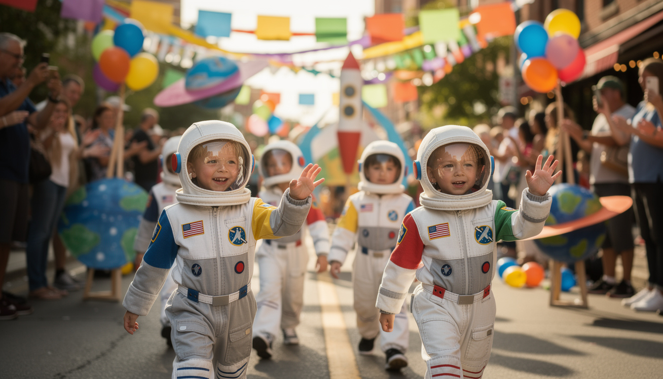 découvrez des idées créatives de costumes d’astronaute en tissu, parfaits pour les défilés et les concours. inspirez-vous pour réaliser un look spatial unique et original.