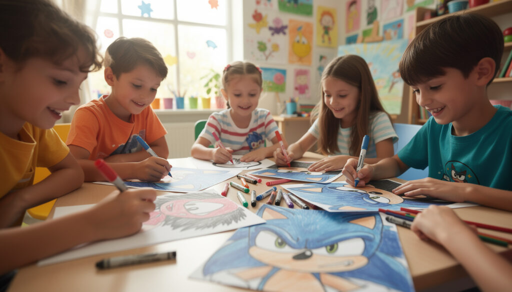 Les bienfaits du coloriage de Sonic exe sur le développement des enfants Les bienfaits du coloriage de Sonic exe sur le développement des enfants