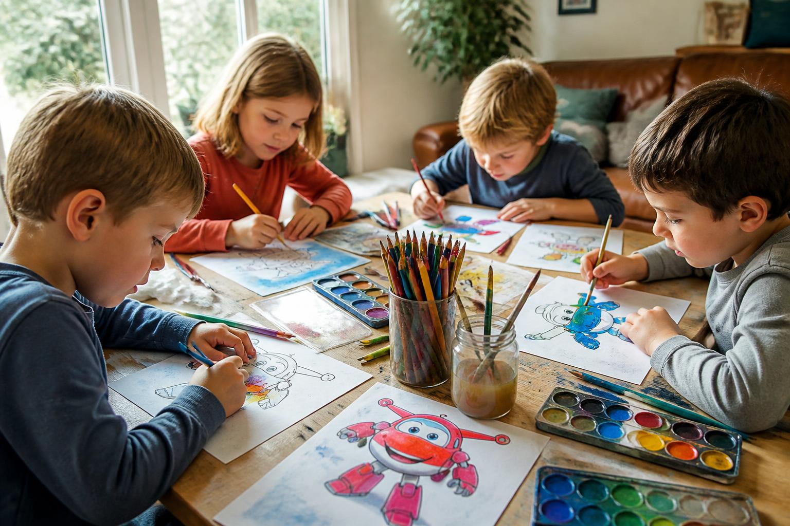 découvrez comment organiser une journée de coloriage de super wings à la maison avec des activités ludiques et créatives pour toute la famille.