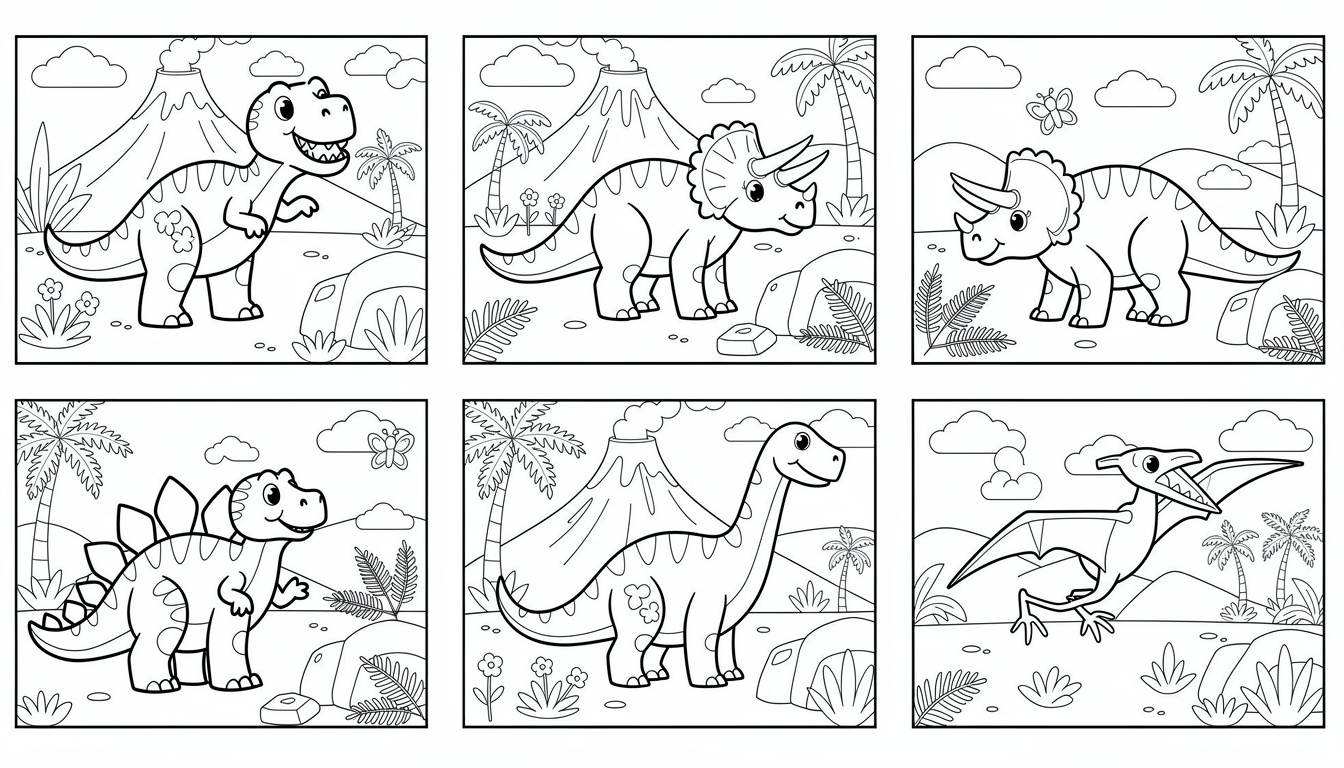téléchargez et imprimez gratuitement le meilleur coloriage dinosaure en pdf, parfait pour divertir et éveiller la créativité des enfants.